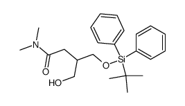 4-(tert-Butyl-diphenyl-silanyloxy)-3-hydroxymethyl-N,N-dimethyl-butyramide Structure