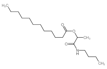 Dodecanoic acid,2-(butylamino)-1-methyl-2-oxoethyl ester Structure