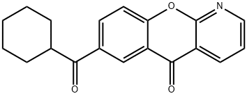 7-cyclohexanecarbonyl-chromeno(2,3-b)pyridin-5-one结构式