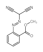 Benzoic acid,2-[2-(dicyanomethyl)diazenyl]-, methyl ester Structure