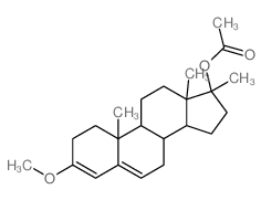 (3-methoxy-10,13,17-trimethyl-1,2,7,8,9,11,12,14,15,16-decahydrocyclopenta[a]phenanthren-17-yl) acetate Structure