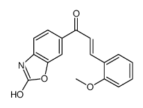 6-[(E)-3-(2-methoxyphenyl)prop-2-enoyl]-3H-1,3-benzoxazol-2-one结构式