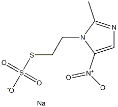 Thiosulfuric acid S-[2-(2-methyl-5-nitro-1H-imidazol-1-yl)ethyl]O-sodium salt Structure