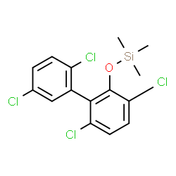 Trimethyl[[2',3,5',6-tetrachloro(1,1'-biphenyl)-2-yl]oxy]silane Structure