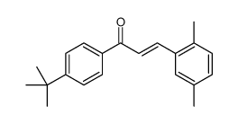1-(4-tert-butylphenyl)-3-(2,5-dimethylphenyl)prop-2-en-1-one Structure