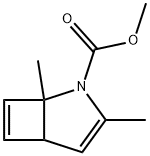 1,3-Dimethyl-2-azabicyclo[3.2.0]hepta-3,6-diene-2-carboxylic acid methyl ester Structure