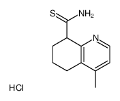 4-methyl-5,6,7,8-tetrahydroquinoline-8-thiocarboxamide hydrochloride Structure