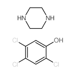 Piperazine bis (2,4, 5-trichlorophenolate)结构式