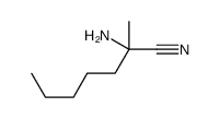 2-amino-2-methylheptanenitrile Structure
