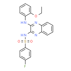 N-{3-[(2-ethoxyphenyl)amino]quinoxalin-2-yl}-4-fluorobenzenesulfonamide Structure