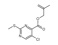 5-chloro-4-(2-methyl-2-propenyloxy)-2-methylthiopyrimidine结构式