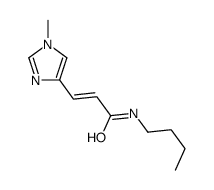 N-butyl-3-(1-methylimidazol-4-yl)prop-2-enamide结构式