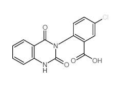 5-chloro-2-(2,4-dioxo-1H-quinazolin-3-yl)benzoic acid structure