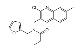 Propanamide, N-[(2-chloro-7-methyl-3-quinolinyl)methyl]-N-(2-furanylmethyl)- (9CI) picture