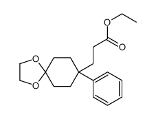 ethyl 3-(8-phenyl-1,4-dioxaspiro[4.5]decan-8-yl)propanoate Structure