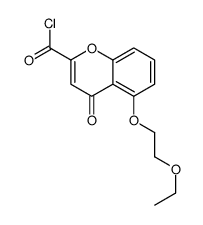 5-(2-ethoxyethoxy)-4-oxochromene-2-carbonyl chloride Structure