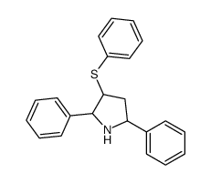 2,5-diphenyl-3-phenylsulfanylpyrrolidine Structure