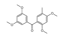 (2,4-dimethoxy-5-methylphenyl)-(3,5-dimethoxyphenyl)methanone结构式