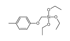 triethoxy-[(4-methylphenoxy)methyl]silane结构式