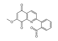 7-methoxy-2-(2-nitrophenyl)quinoline-5,8-dione Structure