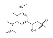 5'-[1-hydroxy-2-(methylsulfonyl)ethyl]-N,2'-dimethyl-3'-methylaminoacetanilide Structure