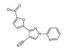 3-(5-nitrofuran-2-yl)-1-pyridin-2-ylpyrazole-4-carbonitrile Structure