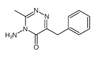 4-amino-6-benzyl-3-methyl-1,2,4-triazin-5-one结构式