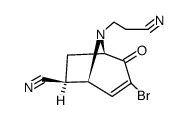 (1R,5R,6S)-3-Bromo-8-(2-cyano-ethyl)-2-oxo-8-aza-bicyclo[3.2.1]oct-3-ene-6-carbonitrile Structure