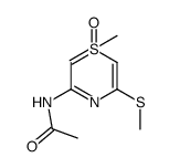 3-acetylamino-1-methyl-5-methylsulfanyl-1λ4-[1,4]thiazine 1-oxide结构式