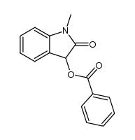 1-methyl-2-oxo-2,3-dihydro-1H-indol-3-yl benzoate结构式