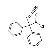 Azido-diphenyl-acetyl chloride Structure
