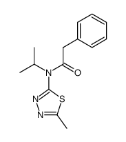 N-isopropyl-N-(5-methyl-[1,3,4]thiadiazol-2-yl)-2-phenyl-acetamide Structure