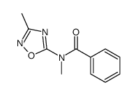 N-methyl-N-(3-methyl-1,2,4-oxadiazol-5-yl)benzamide结构式