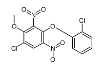 1-chloro-4-(2-chlorophenoxy)-2-methoxy-3,5-dinitrobenzene Structure