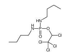 N-[butylamino(1,2,2,2-tetrachloroethoxy)phosphoryl]butan-1-amine结构式