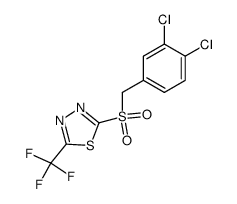 2-[(3,4-dichloro-phenyl)-methanesulfonyl]-5-trifluoromethyl-[1,3,4]thiadiazole Structure