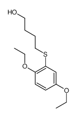 4-(2,5-diethoxyphenyl)sulfanylbutan-1-ol结构式