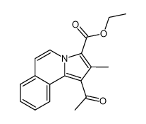 1-acetyl-2-methyl-pyrrolo[2,1-a]isoquinoline-3-carboxylic acid ethyl ester结构式