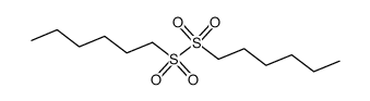 dihexyl disulfone Structure