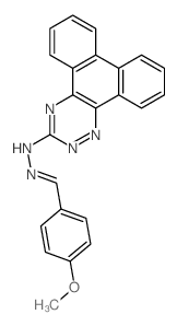 N-[(E)-(4-methoxyphenyl)methylideneamino]phenanthro[9,10-e][1,2,4]triazin-3-amine结构式