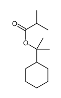 2-cyclohexylpropan-2-yl 2-methylpropanoate结构式