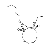 4-pentoxy-4-propyl-1,7,3,5-dioxadithionane 3,3,5,5-tetraoxide结构式