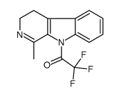 2,2,2-trifluoro-1-(1-methyl-3,4-dihydropyrido[3,4-b]indol-9-yl)ethanone Structure