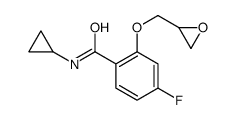 Benzamide, N-cyclopropyl-4-fluoro-2-(oxiranylmethoxy)- (9CI)结构式