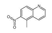 5-methyl-6-nitroquinoline Structure