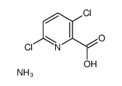 PICOLINIC ACID, 3,6-DICHLORO-, AMMONIUM SALT Structure