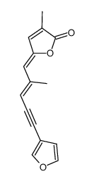 (5Z)-5-[(E)-2-Methyl-5-(3-furyl)-2-pentene-4-ynylidene]-3-methyl-2(5H)-furanone structure