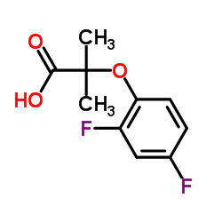 2-(2,4-Difluorophenoxy)-2-methylpropanoic acid structure