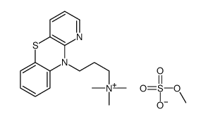 methyl sulfate,trimethyl(3-pyrido[3,2-b][1,4]benzothiazin-10-ylpropyl)azanium Structure