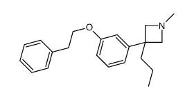 1-Methyl-3-[m-(phenethyloxy)phenyl]-3-propylazetidine结构式